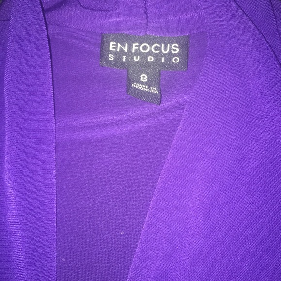 ENFOCUS Dress purple and black. SZ 8 - Picture 4 of 5
